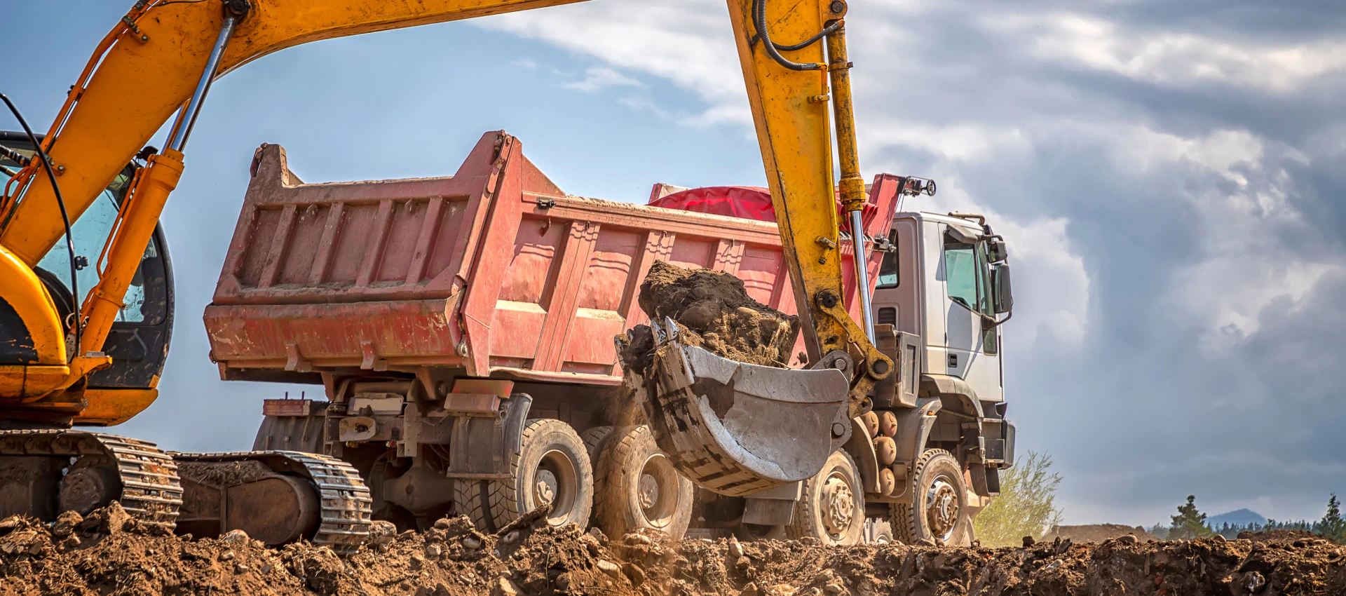 excavation in process